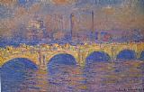 Claude Monet Wall Art - Waterloo Bridge Sunlight Effect 1